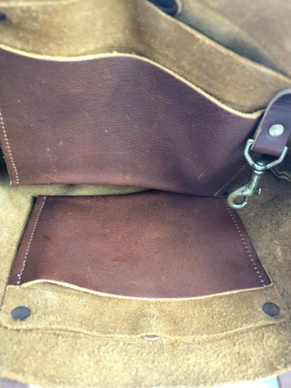 Go Forth Goods Avery Bag Small Saddle - Picture 4 of 8